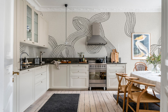 Rebel Walls Wandbild Stripes - Graphite