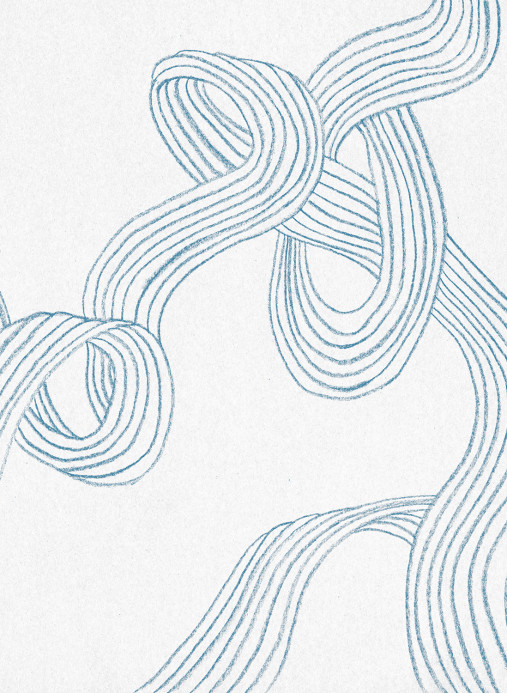 Rebel Walls Wandbild Stripes - Light Blue