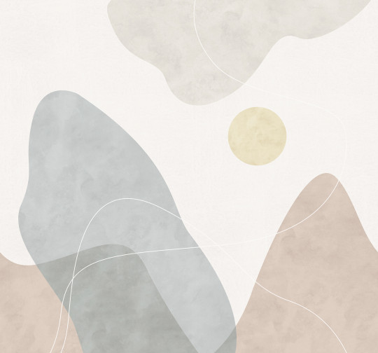 Rebel Walls Wandbild Terrain - Pastel