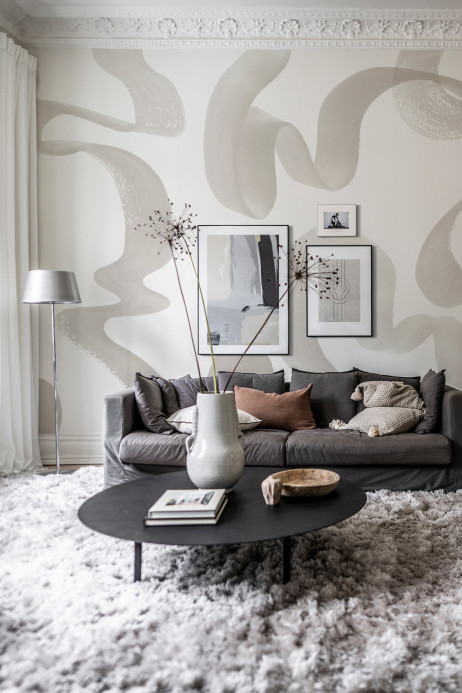Rebel Walls Wandbild Waves - Beige