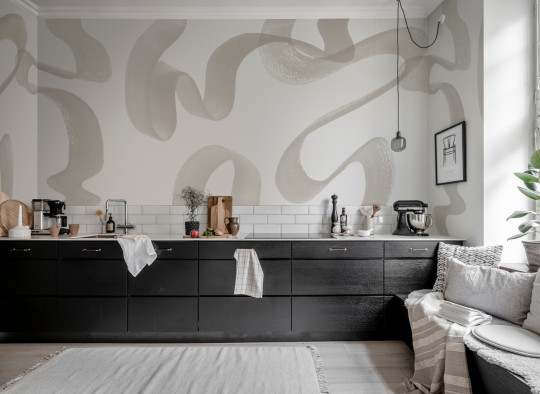 Rebel Walls Wandbild Waves - Beige