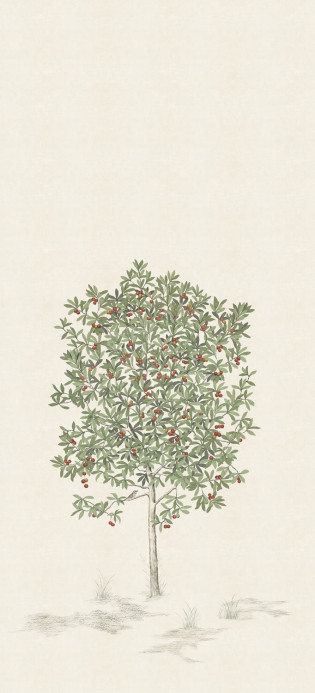 Isidore Leroy Papier peint panoramique Arbustes Naturel - Arbousier