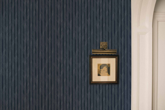 Coordonne Wallpaper Wheat Spike - Indigo