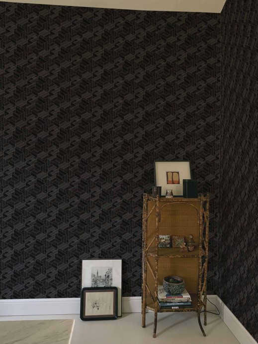 Coordonne Wallpaper Hexagon - Coal