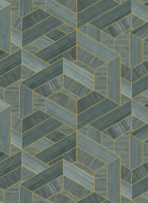 Coordonne Wallpaper Hexagon - Lagoon