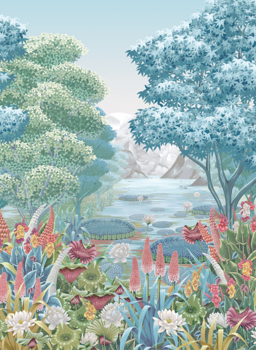 Osborne & Little Mural Elysium - Aqua