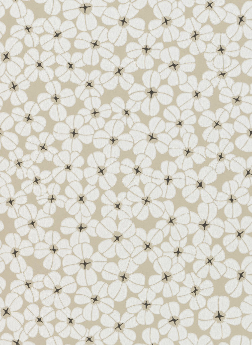 Långelid / von Brömssen Wallpaper Flower Shower - Chalk White