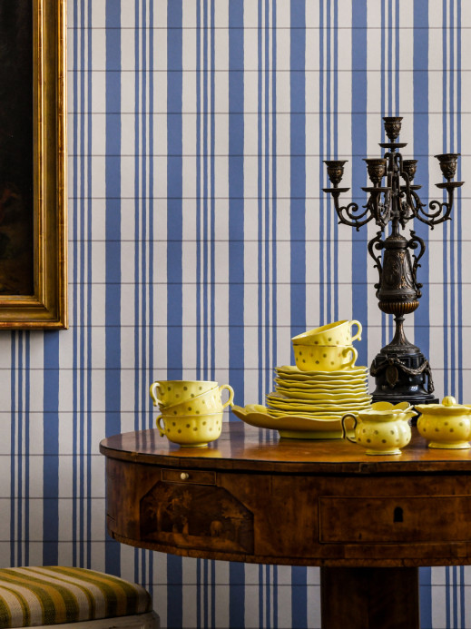 Långelid / von Brömssen Carta da parati The Guards Tent - Sky Blue