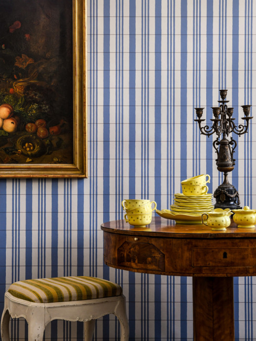 Långelid / von Brömssen Carta da parati The Guards Tent - Sky Blue