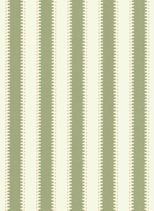 Långelid / Von Brömssen Tapete Jagged Stripe - Leaf Green