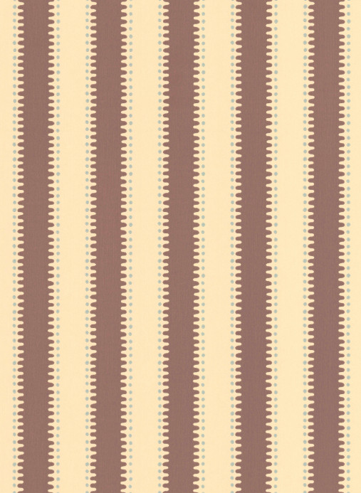 Långelid / Von Brömssen Tapete Jagged Stripe - Marron