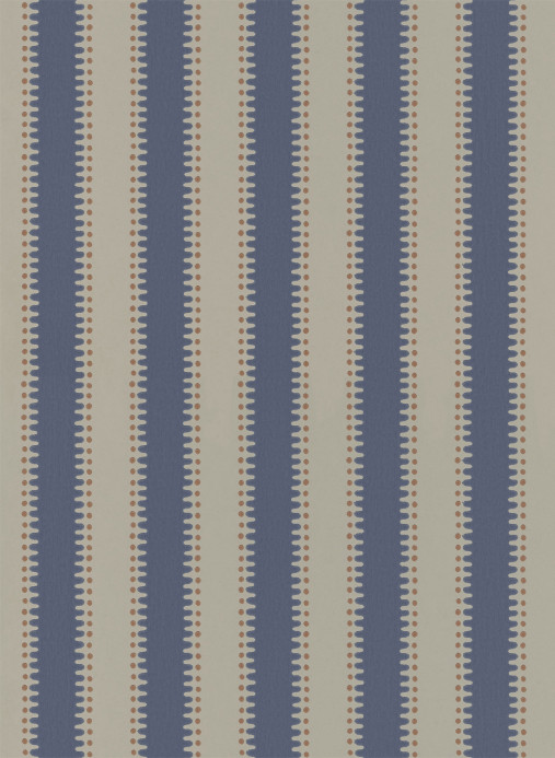 Långelid / von Brömssen Wallpaper Jagged Stripe - Denim