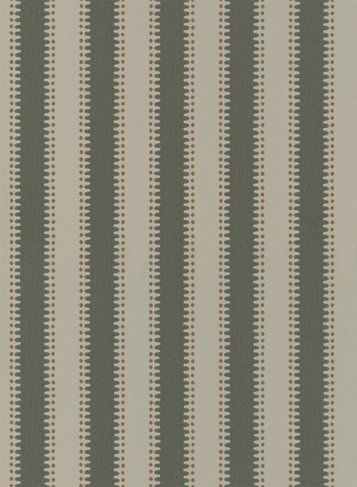 Långelid / von Brömssen Papier peint Jagged Stripe - Dusty Olive