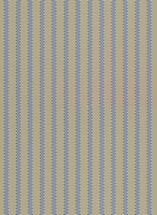 Långelid / von Brömssen Papier peint Stitched Stripe - Washed Demin