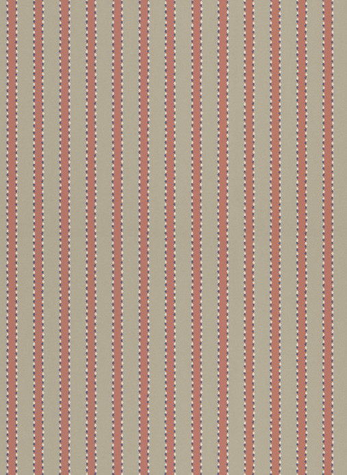 Långelid / von Brömssen Papier peint Stitched Stripe - Coral