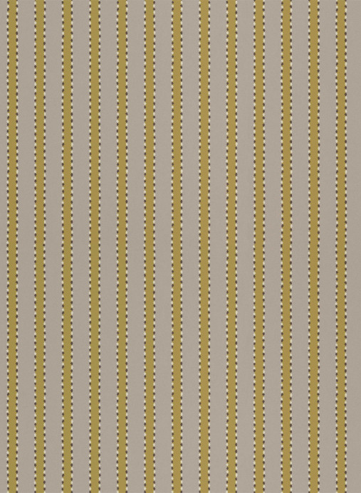 Långelid / von Brömssen Wallpaper Stitched Stripe - Mustard