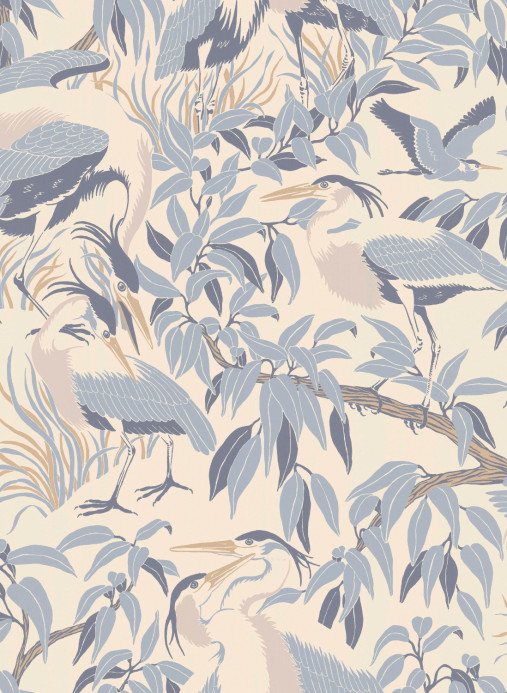 Långelid / Von Brömssen Tapete Herons - Washed Denim