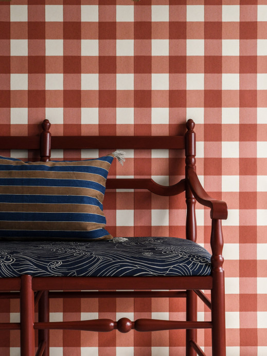 Långelid / von Brömssen Papier peint panoramique Picnic - Brick Red