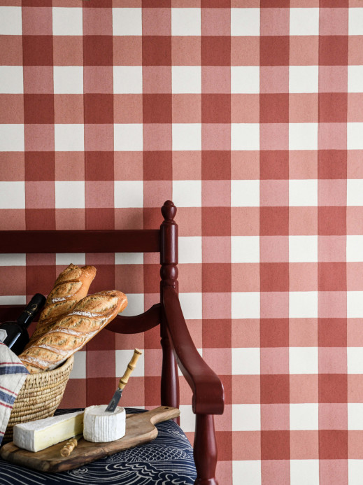 Långelid / von Brömssen Papier peint panoramique Picnic - Brick Red