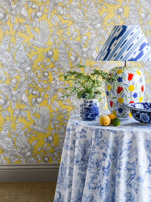 Långelid / von Brömssen Wallpaper Talk about Cockatoos - Lemon