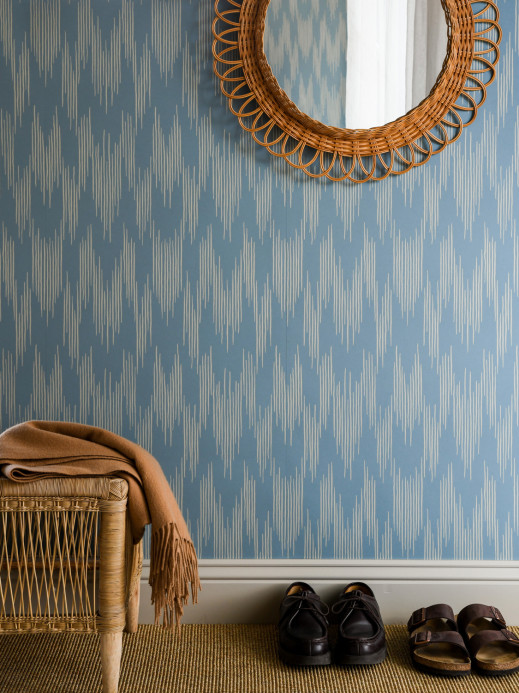 Långelid / von Brömssen Wallpaper Ikat - Smokey blue
