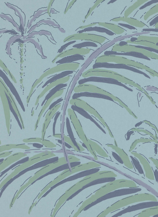 Långelid / von Brömssen Wallpaper Palm House - Evening Blue