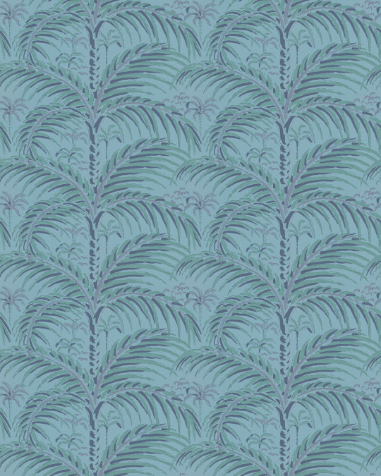 Långelid / von Brömssen Carta da parati Palm House - Evening Blue