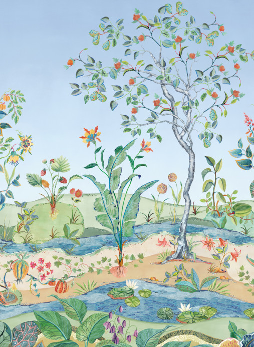 Osborne & Little Papier peint panoramique Mythica - Azure