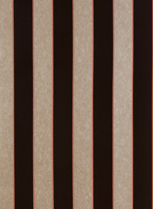 Osborne & Little Wallpaper Regency Stripe - Bronze/ Coral