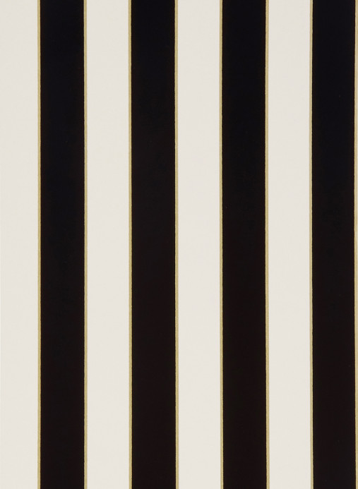 Osborne & Little Wallpaper Regency Stripe - Ivory/ Black