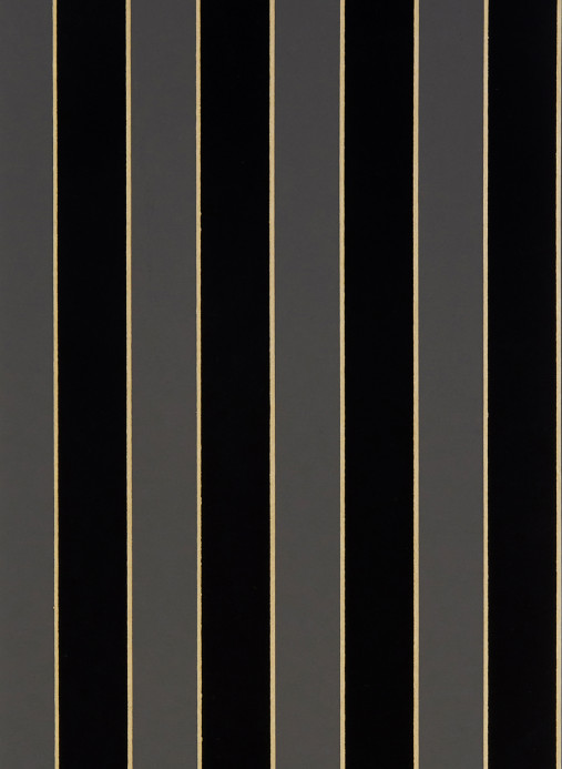 Osborne & Little Tapete Regency Stripe - Charcoal/ Gold