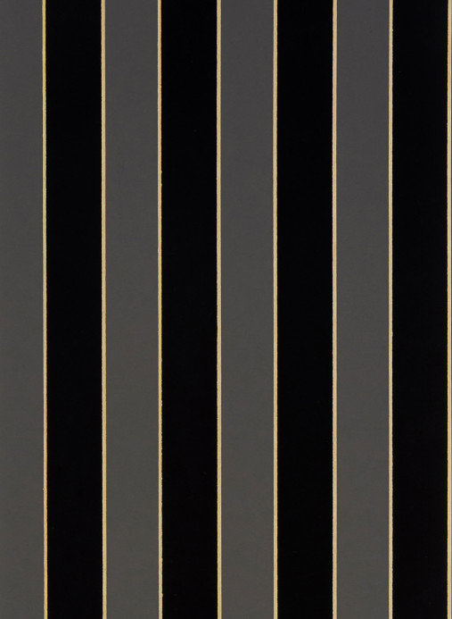 Osborne & Little Wallpaper Regency Stripe - Charcoal/ Gold