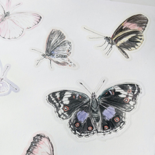 Sian Zeng Adesivo murale Butterfly  - Blush