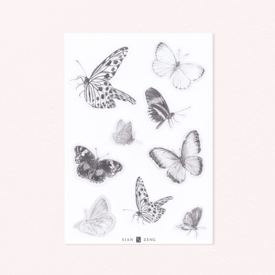 Sian Zeng Sticker mural Butterfly 