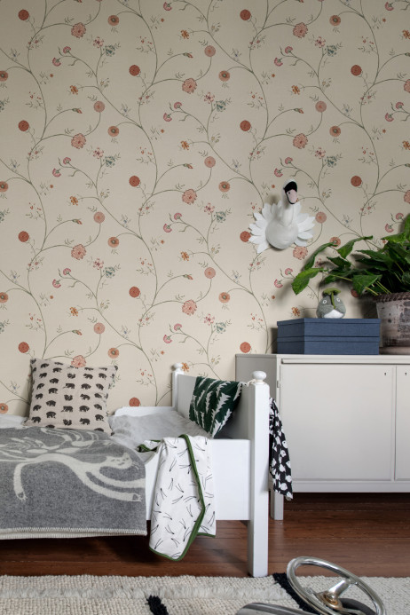 Rebel Walls Carta da parati Flower Thread - Sand