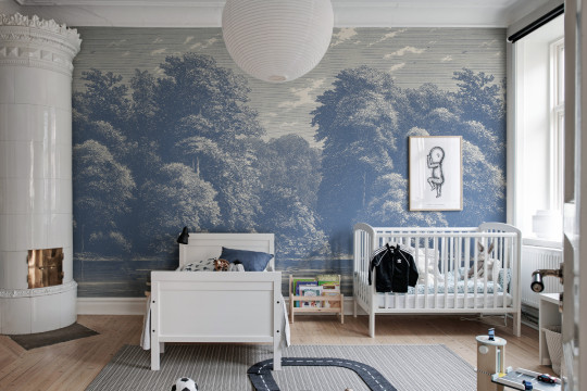 Rebel Walls Mural Spring Season - Blue