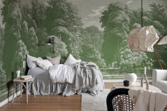 Rebel Walls Papier peint panoramique Spring Season - Green