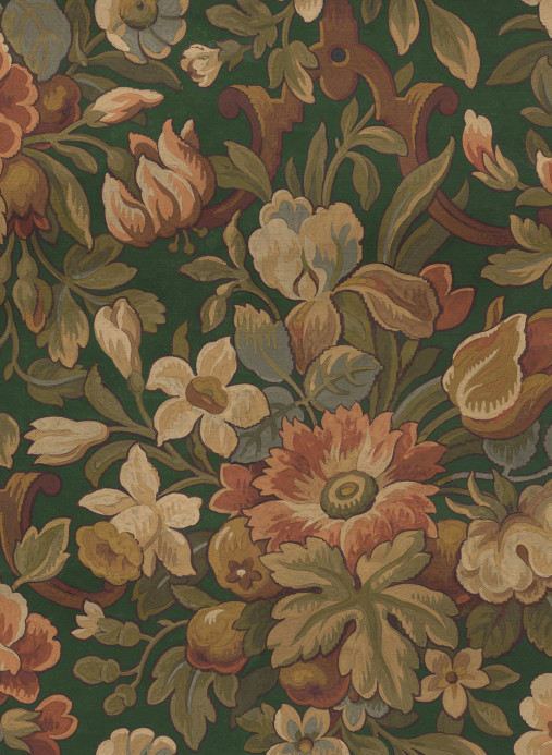Rebel Walls Wandbild Vintage Flora - Green