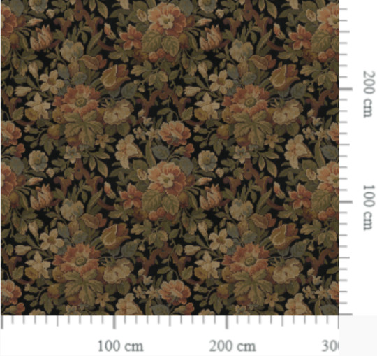 Rebel Walls Wandbild Vintage Flora - Ebony