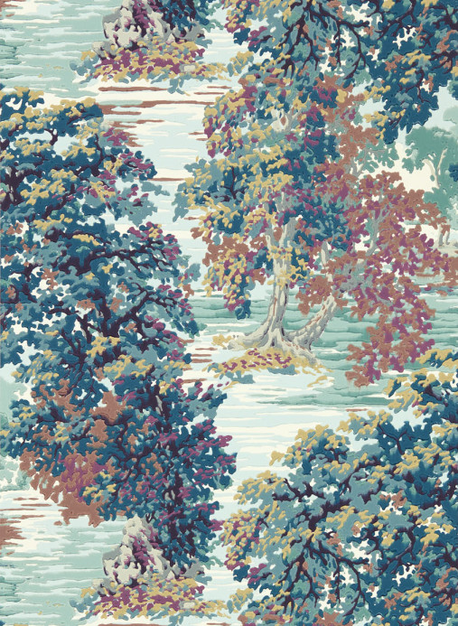 Sanderson Papier peint Ancient Canopy - Forest Green
