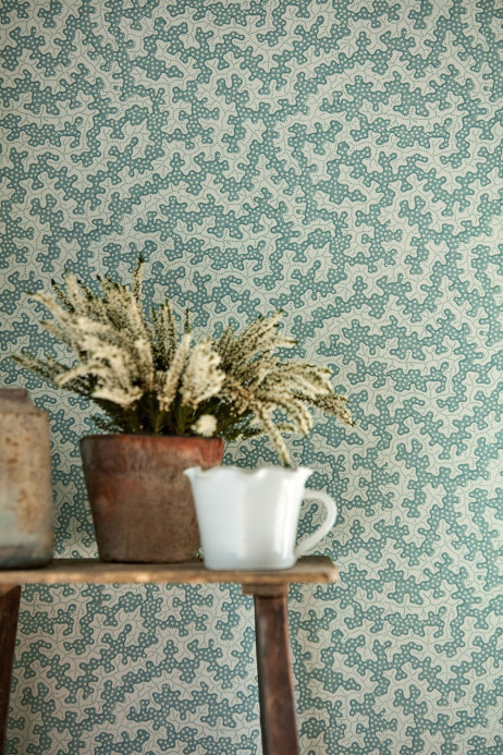 Sanderson Wallpaper Truffle - Blue Clay
