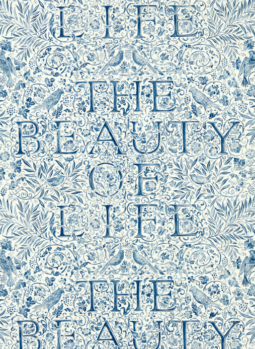 Morris & Co Tapete The Beauty of Life - Indigo