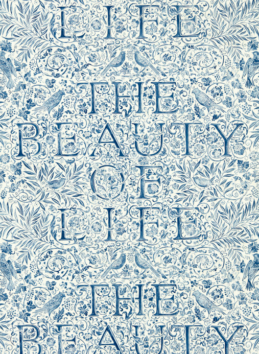 Morris & Co Wallpaper The Beauty of Life - Indigo