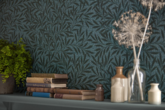 Morris & Co Wallpaper Emerys Willow - Emery Blue
