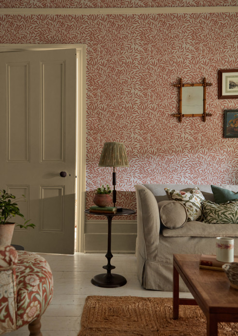 Morris & Co Papier peint Emerys Willow - Chrysanthemum Pink