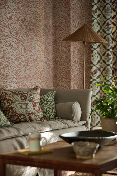 Morris & Co Wallpaper Emerys Willow - Chrysanthemum Pink