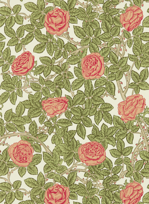 Morris & Co Wallpaper Rambling Rose - Twining Vine