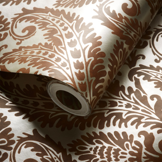 Clarke & Clarke Tapete Regale - Russet/ Gilver
