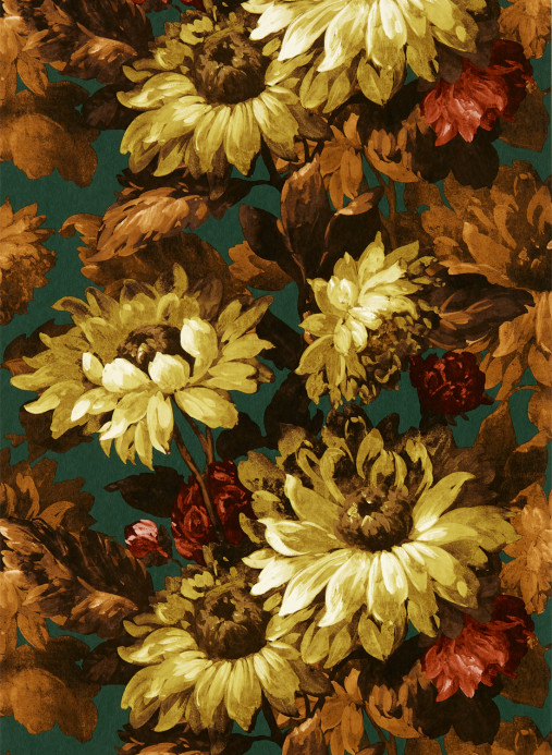 Clarke & Clarke Tapete Sunforest - Sage/ Russet