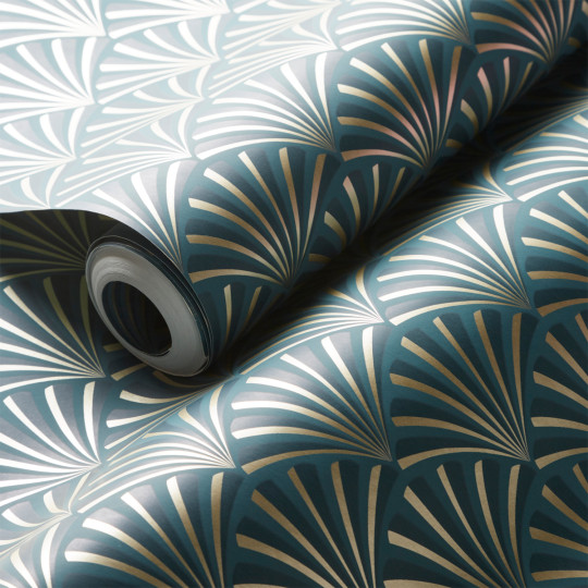 Clarke & Clarke Tapete Chrysler - Teal